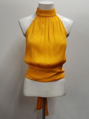 Anthropologie Marve Halter Neck Sleeveless Blouse Women's Size 6